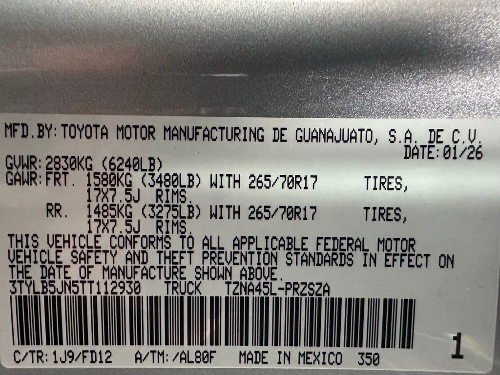 Used 2026 Toyota Tacoma TRD Off-Road AWD/4WD image 11