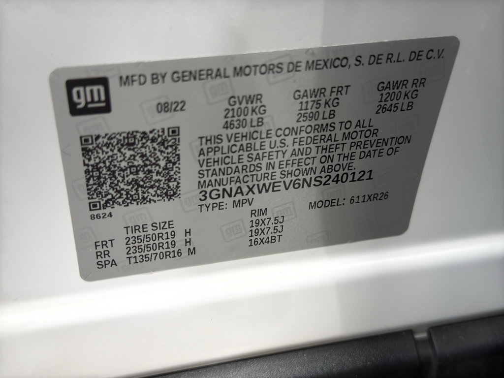 Used 2022 Chevrolet Equinox RS w/ Infotainment Package image 42