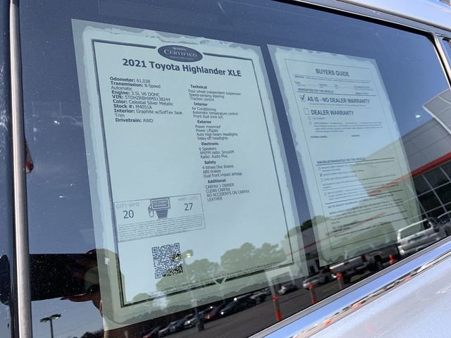 Used 2021 Toyota Highlander XLE image 40