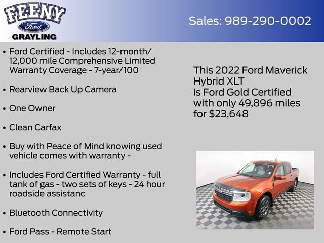 Used 2022 Ford Maverick XLT w/ XLT Luxury Package image 5