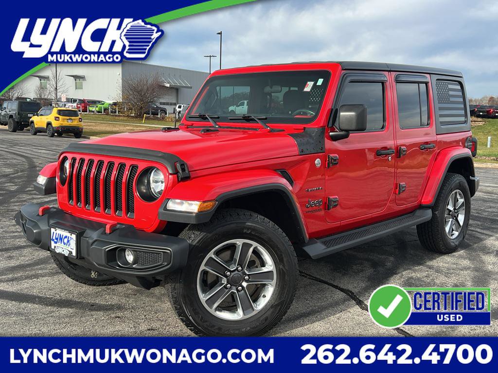 Used 2018 Jeep Wrangler Unlimited Sahara w/ Cold Weather Group image 1
