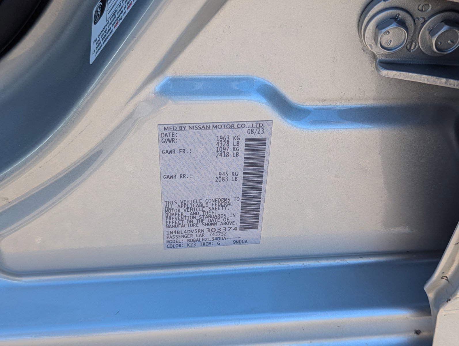 Used 2024 Nissan Altima 2.5 SV image 32