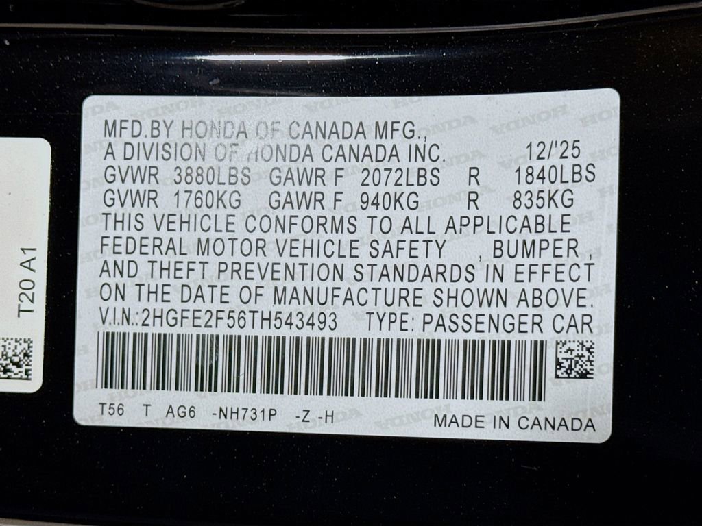 New 2026 Honda Civic Sport image 29