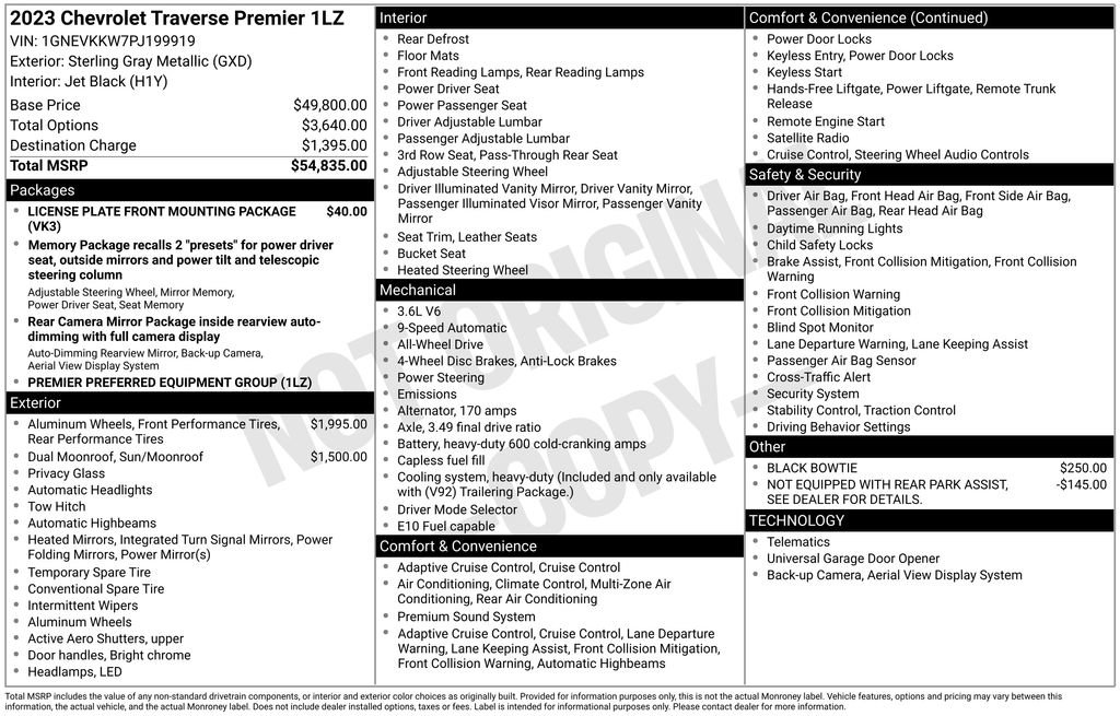 Used 2023 Chevrolet Traverse Premier image 12