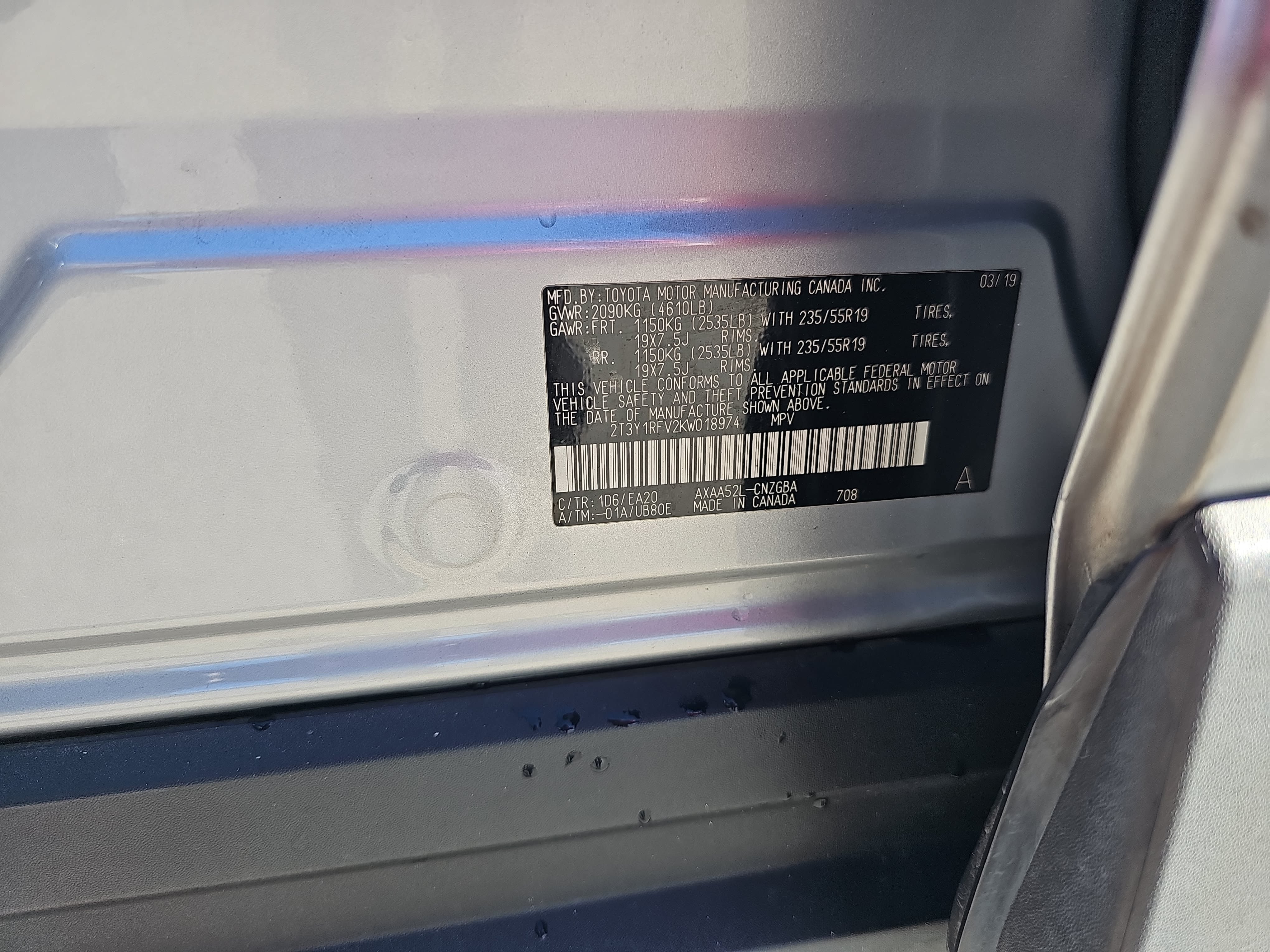 Used 2019 Toyota RAV4 Limited FWD image 38