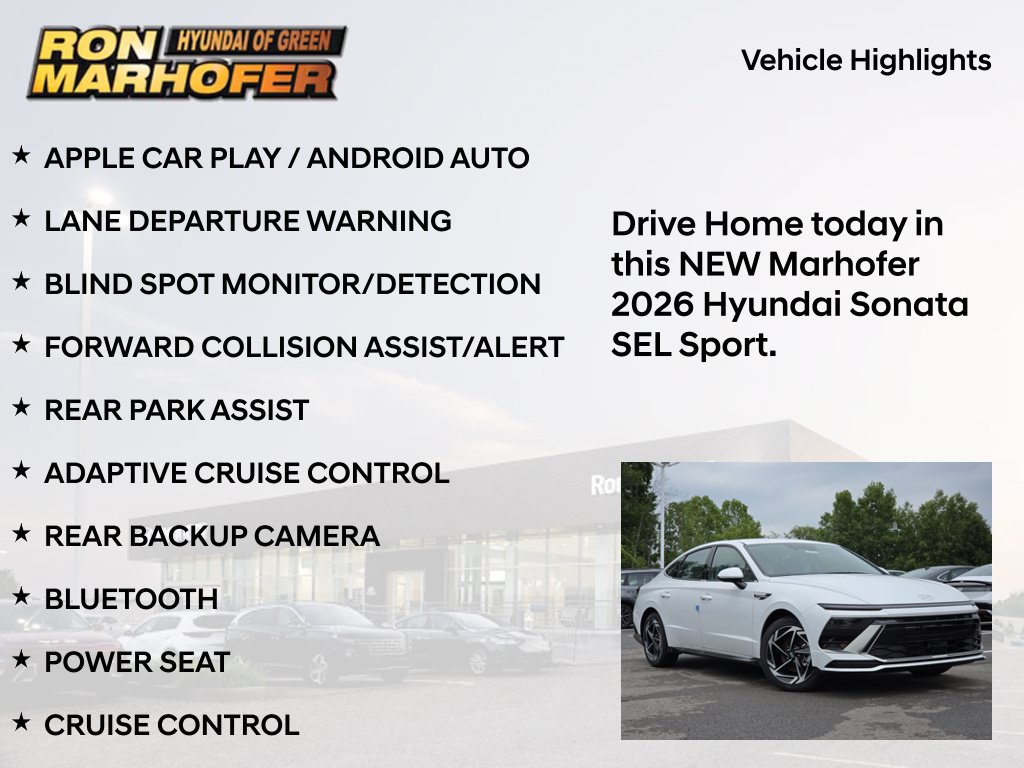 New 2026 Hyundai Sonata SEL FWD image 15