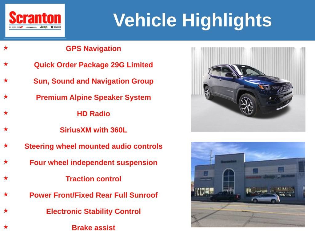 New 2026 Jeep Compass Limited w/ Sun, Sound & Navigation Group image 6