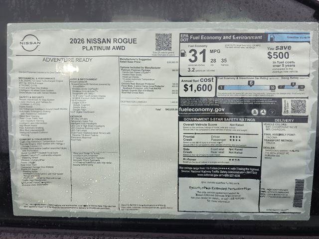 New 2026 Nissan Rogue Platinum w/ Platinum Premium Package image 31
