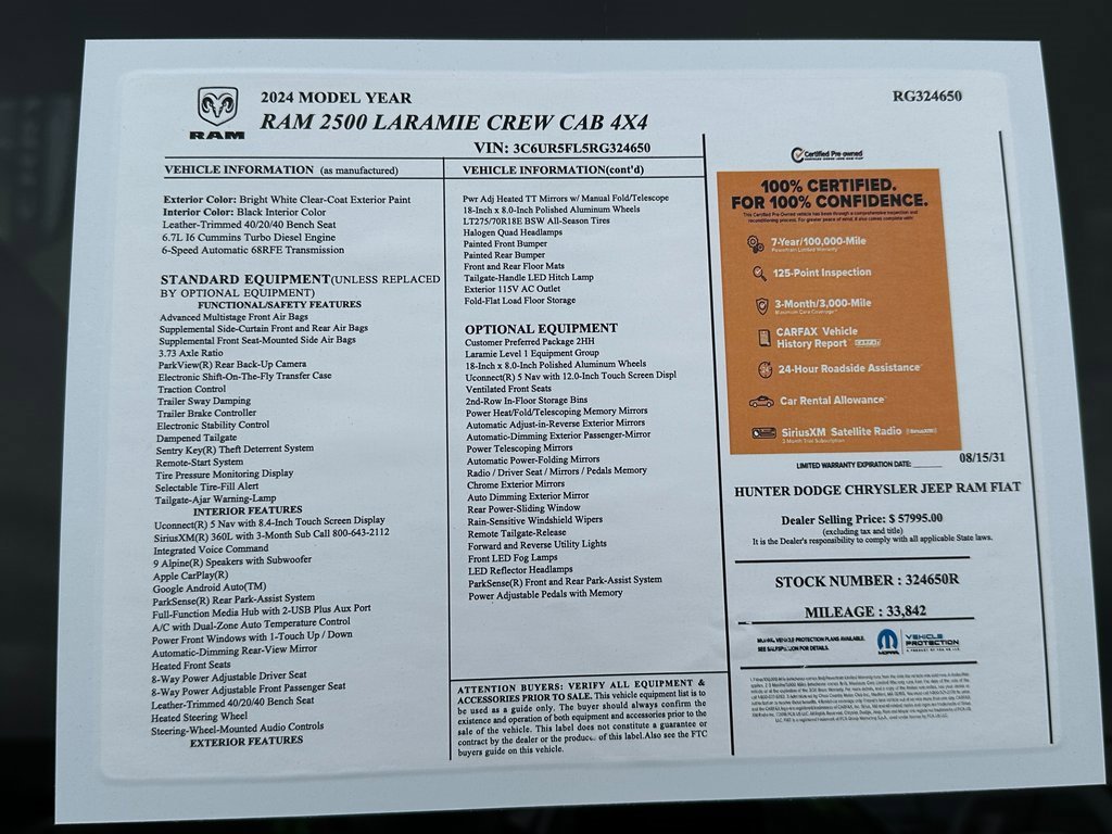 Certified 2024 RAM 2500 Laramie image 3