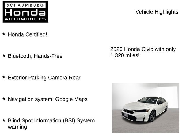 Certified 2026 Honda Civic Sport Touring image 7