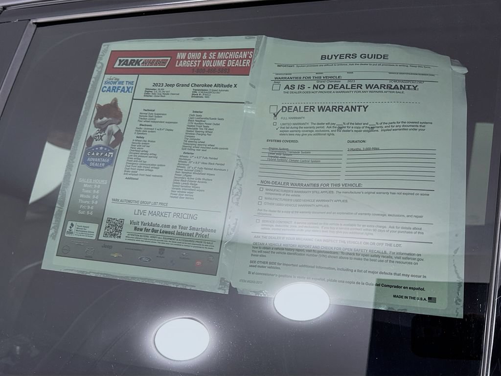 Certified 2023 Jeep Grand Cherokee Altitude AWD/4WD image 16