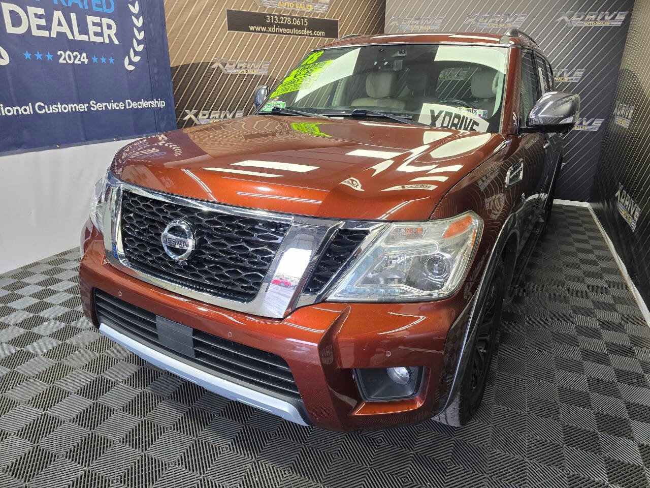 Used 2018 Nissan Armada Platinum w/ Captain Seat Package image 2