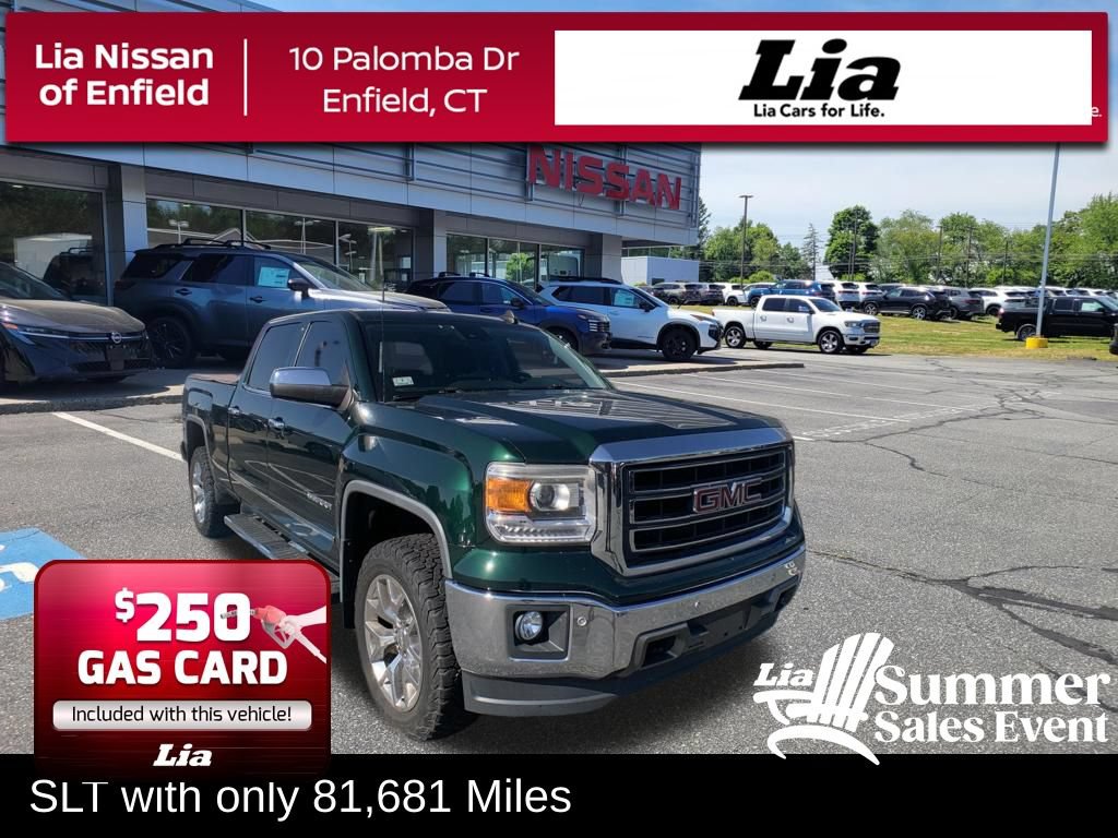 Used 2015 GMC Sierra 1500 SLT w/ SLT Crew Cab Value Package AWD/4WD image 1