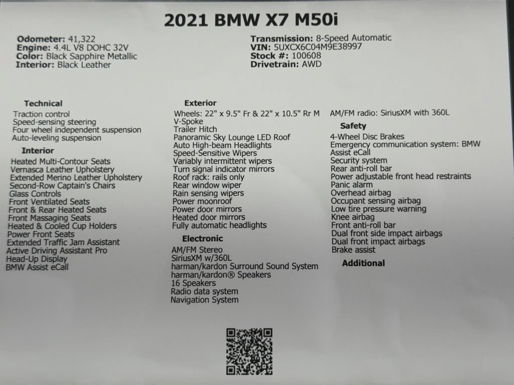 Used 2021 BMW X7 M50i AWD/4WD image 49