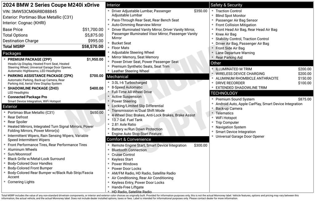 Used 2024 BMW M240i xDrive Coupe w/ Premium Package image 6