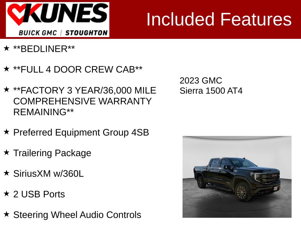 Used 2023 GMC Sierra 1500 AT4 AWD/4WD image 3