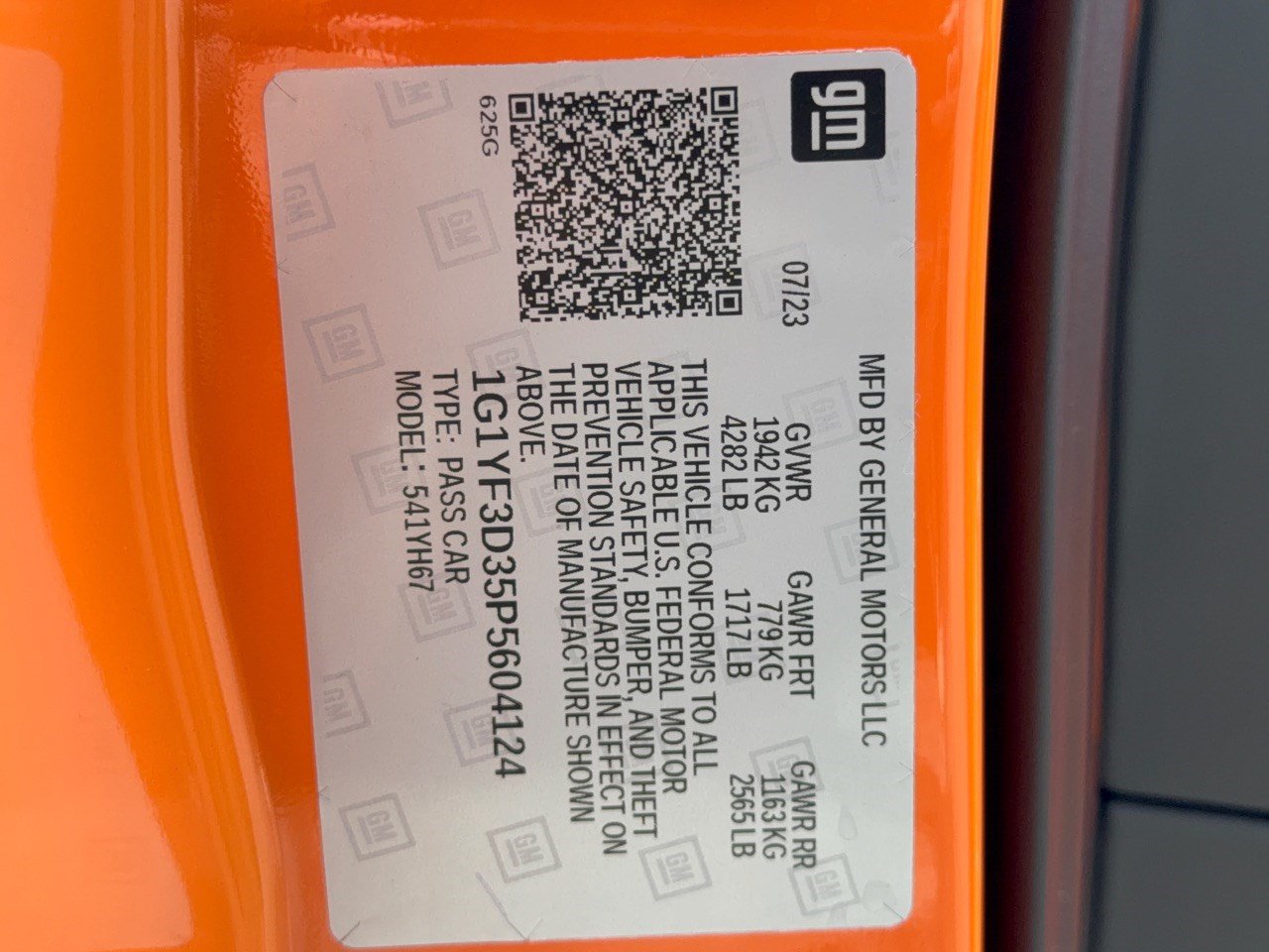 Certified 2023 Chevrolet Corvette Z06 w/ Z07 Performance Package RWD image 31