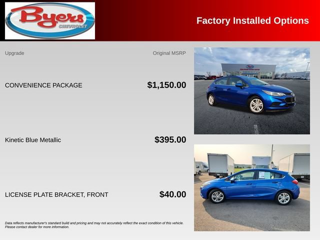 Used 2017 Chevrolet Cruze LT w/ Convenience Package FWD image 10
