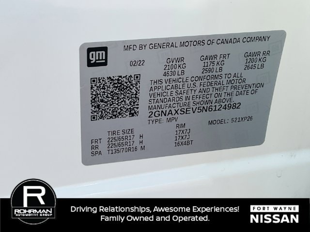 Used 2022 Chevrolet Equinox LS AWD/4WD image 37
