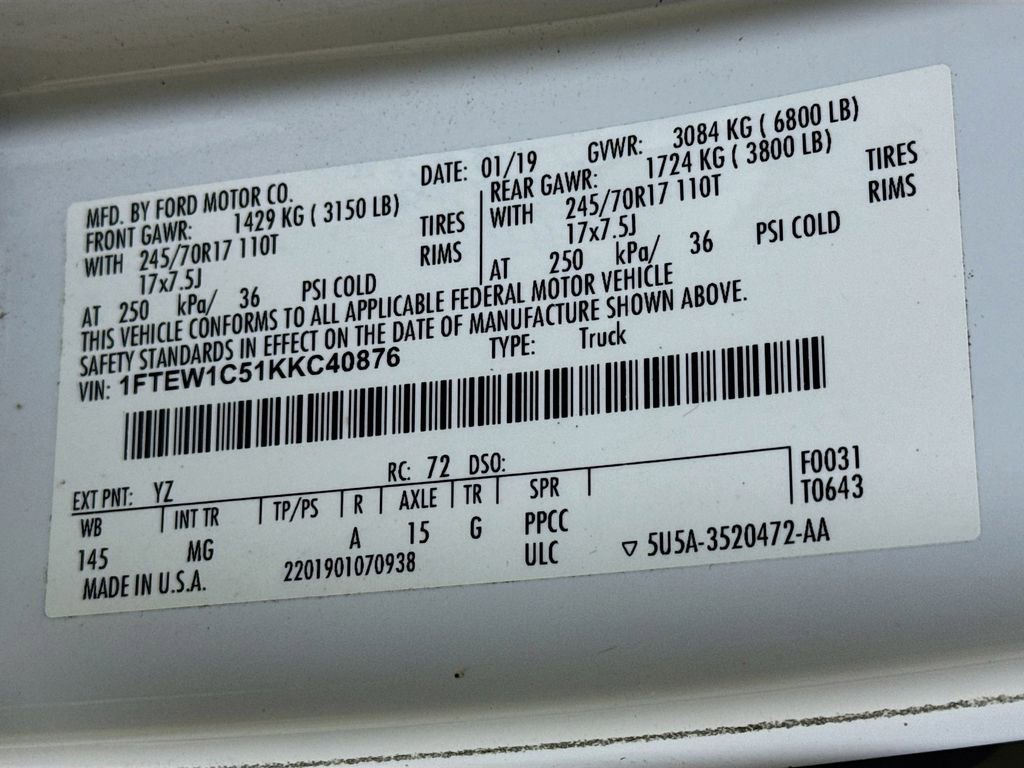 Used 2019 Ford F150 XLT RWD image 37