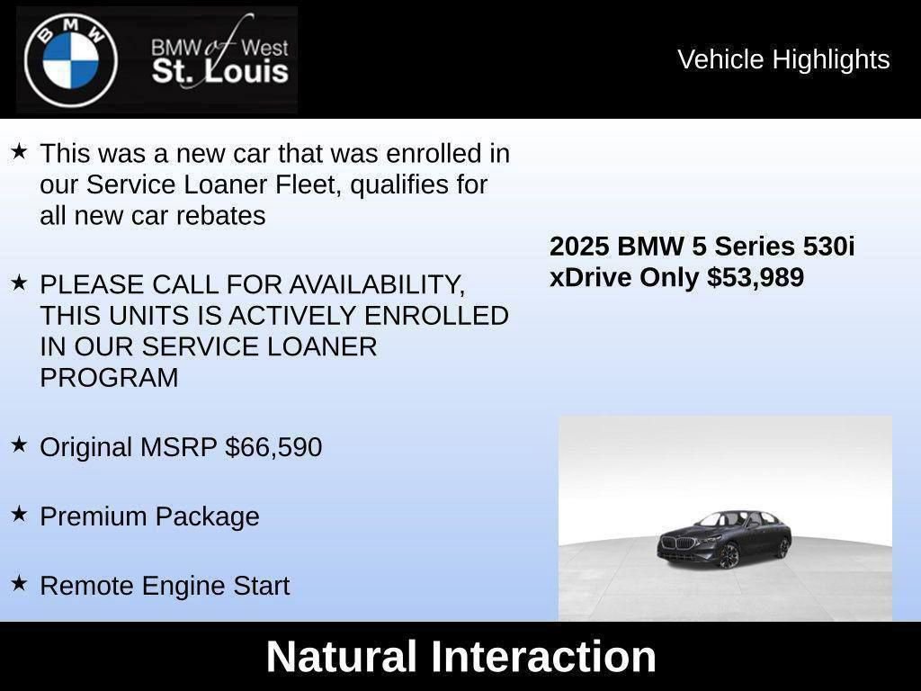 Used 2025 BMW 530i xDrive w/ Premium Package image 45