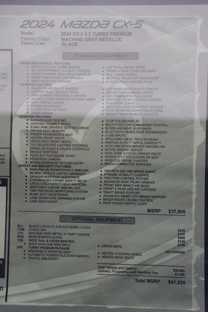 Used 2024 MAZDA CX-5 2.5 Turbo image 34