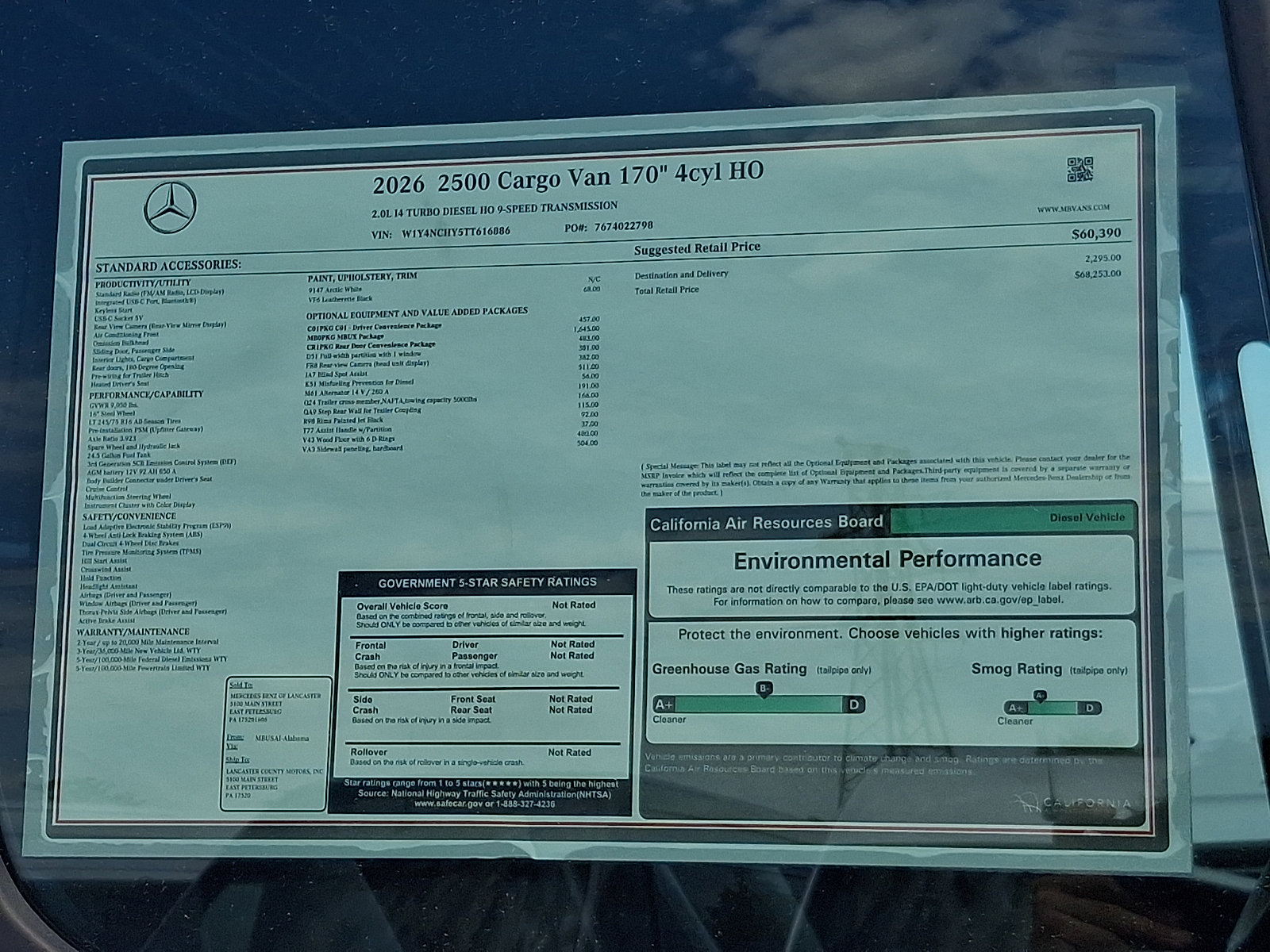 New 2026 Mercedes-Benz Sprinter 2500 image 22