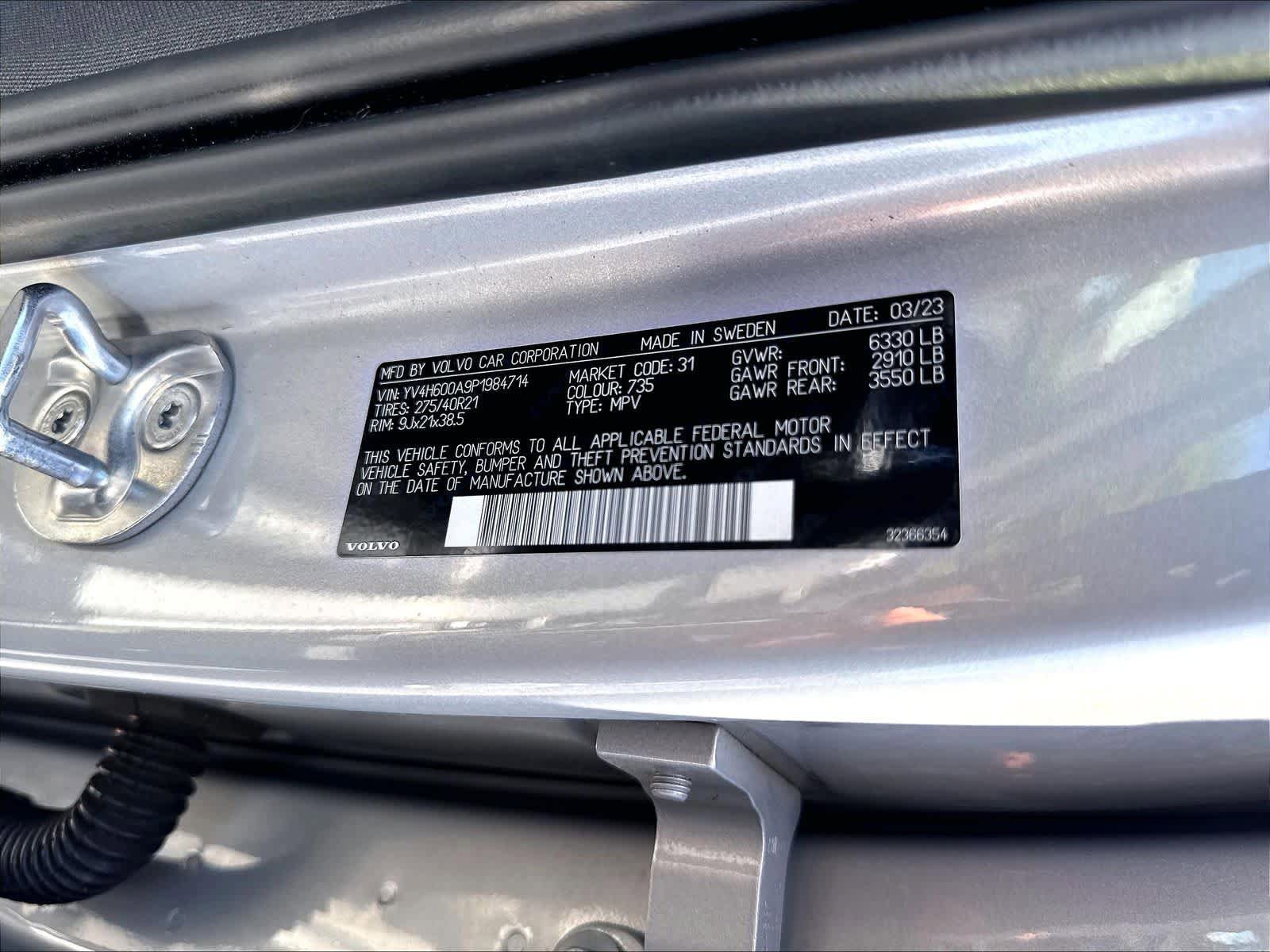 Used 2023 Volvo XC90 T8 Ultimate w/ Protection Package Premier AWD/4WD image 36