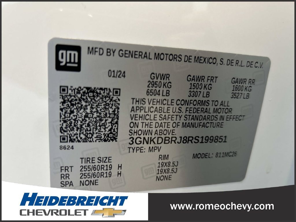 Used 2024 Chevrolet Blazer EV LT AWD/4WD image 8