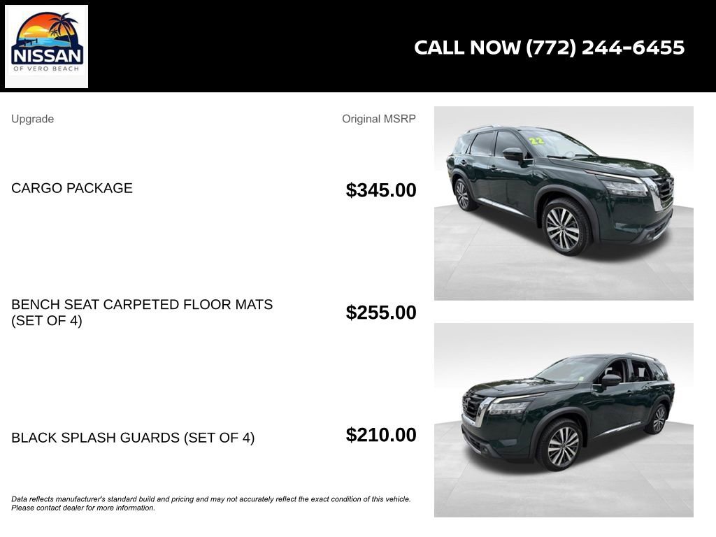 Certified 2022 Nissan Pathfinder Platinum w/ Cargo Package image 6
