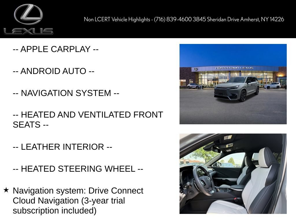 Certified 2026 Lexus TX 500h AWD w/ Technology Package image 7
