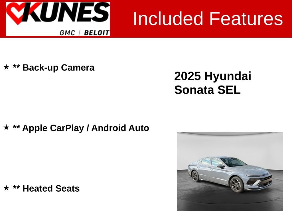 Used 2025 Hyundai Sonata SEL FWD image 2