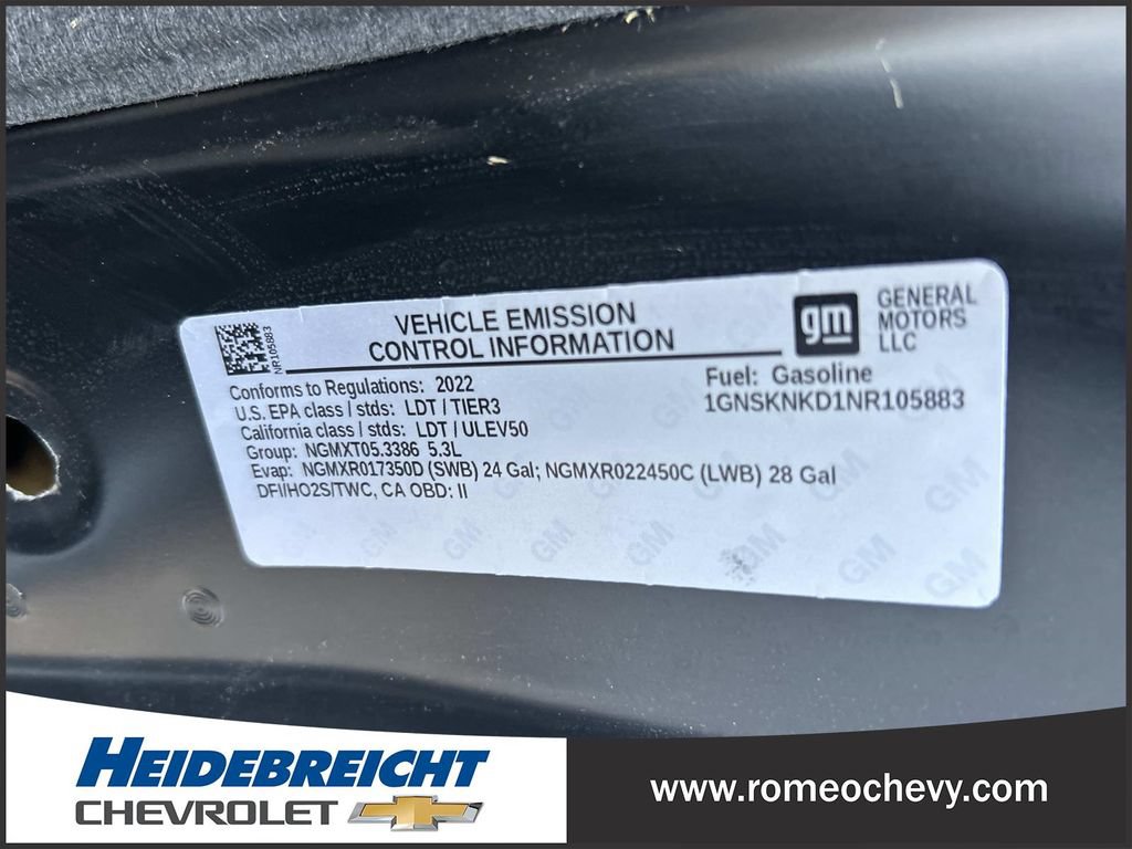 Used 2022 Chevrolet Tahoe LT w/ LT Signature Plus Package AWD/4WD image 8