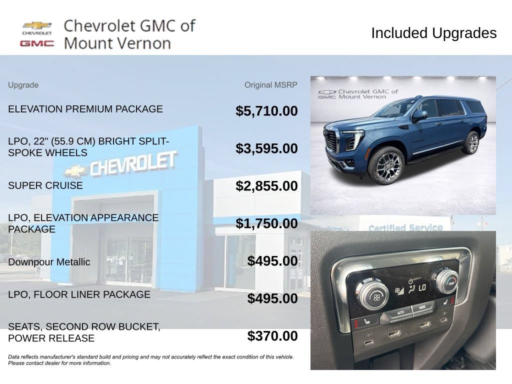 New 2026 GMC Yukon XL Elevation w/ Elevation Premium Package AWD/4WD image 6