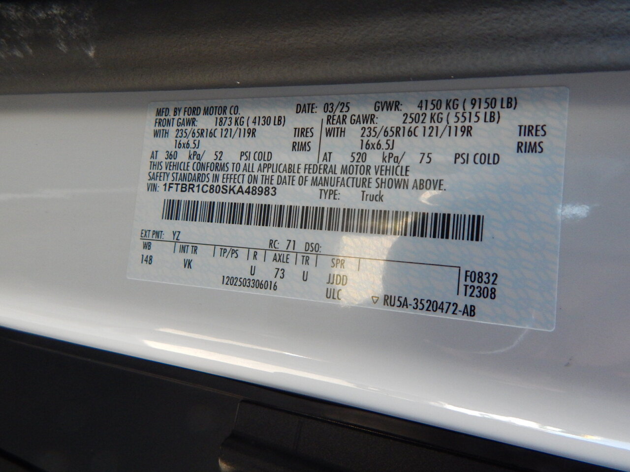 Used 2025 Ford Transit 250 148 Medium Roof RWD image 29