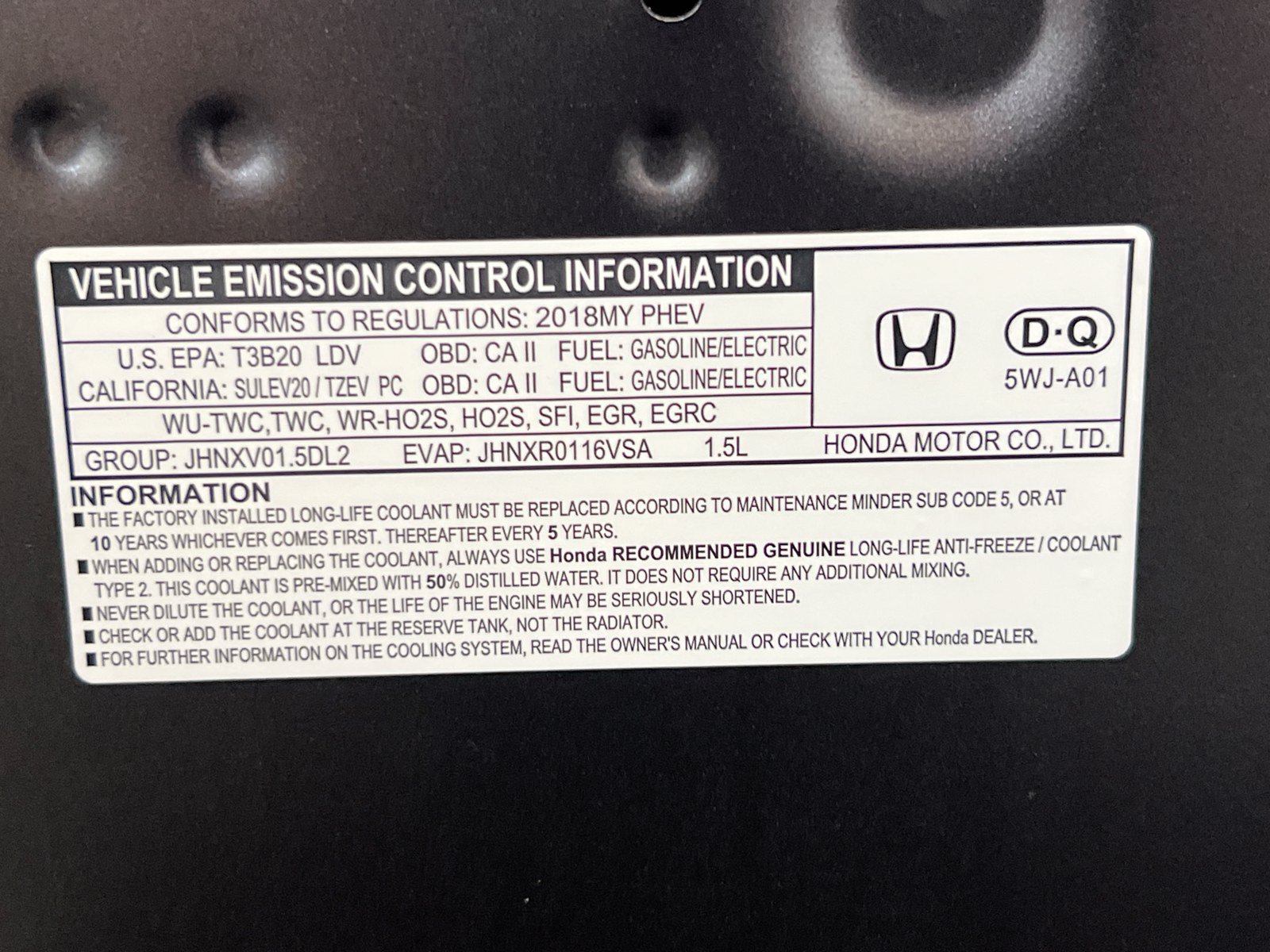 Used 2018 Honda Clarity Touring image 22