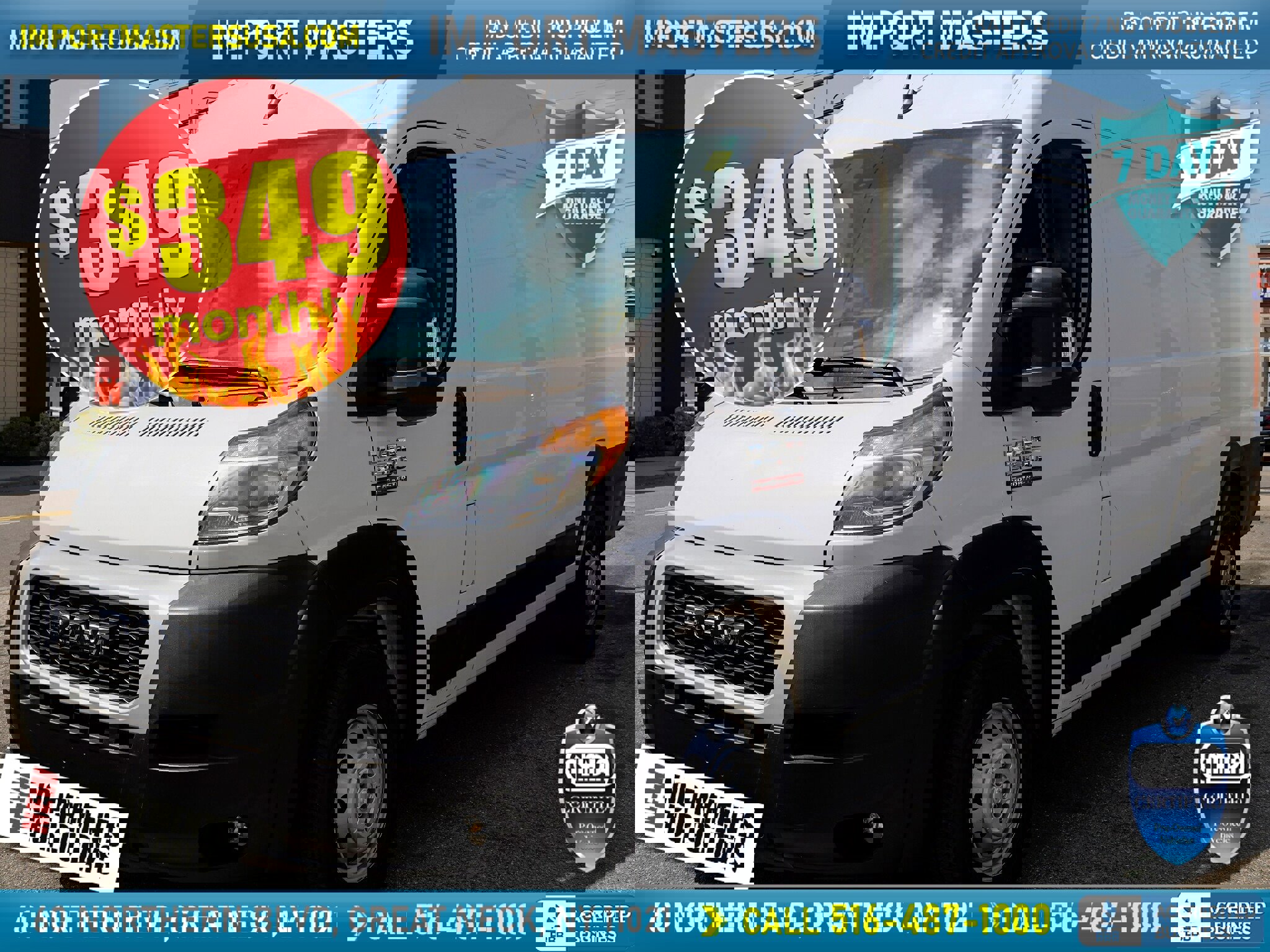 Used 2022 RAM ProMaster 3500 w/ Convenience Group image 1