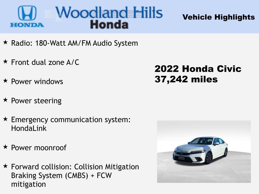 Used 2022 Honda Civic EX image 28