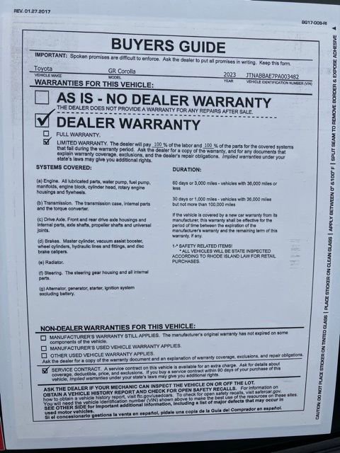 Certified 2023 Toyota Corolla GR Morizo AWD/4WD image 39