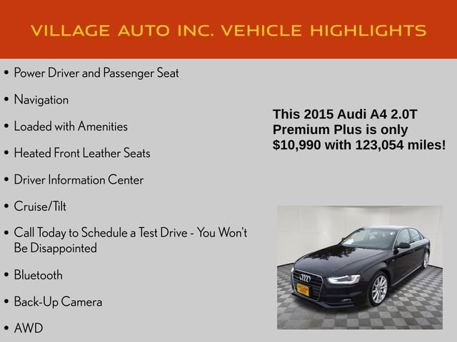 Used 2015 Audi A4 2.0T Premium Plus w/ Technology Package image 14