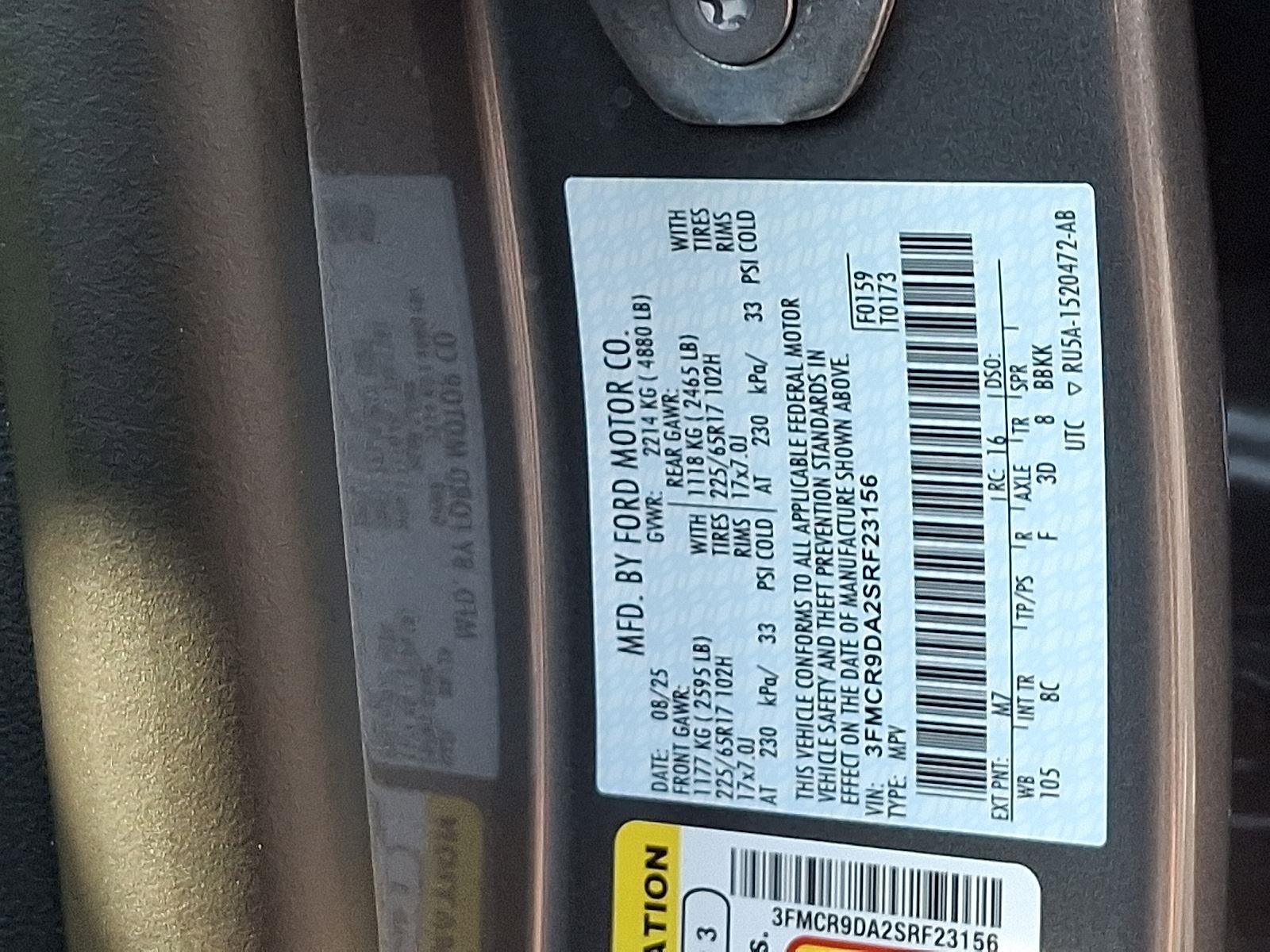 New 2025 Ford Bronco Sport Badlands w/ Badlands Tech Package image 18