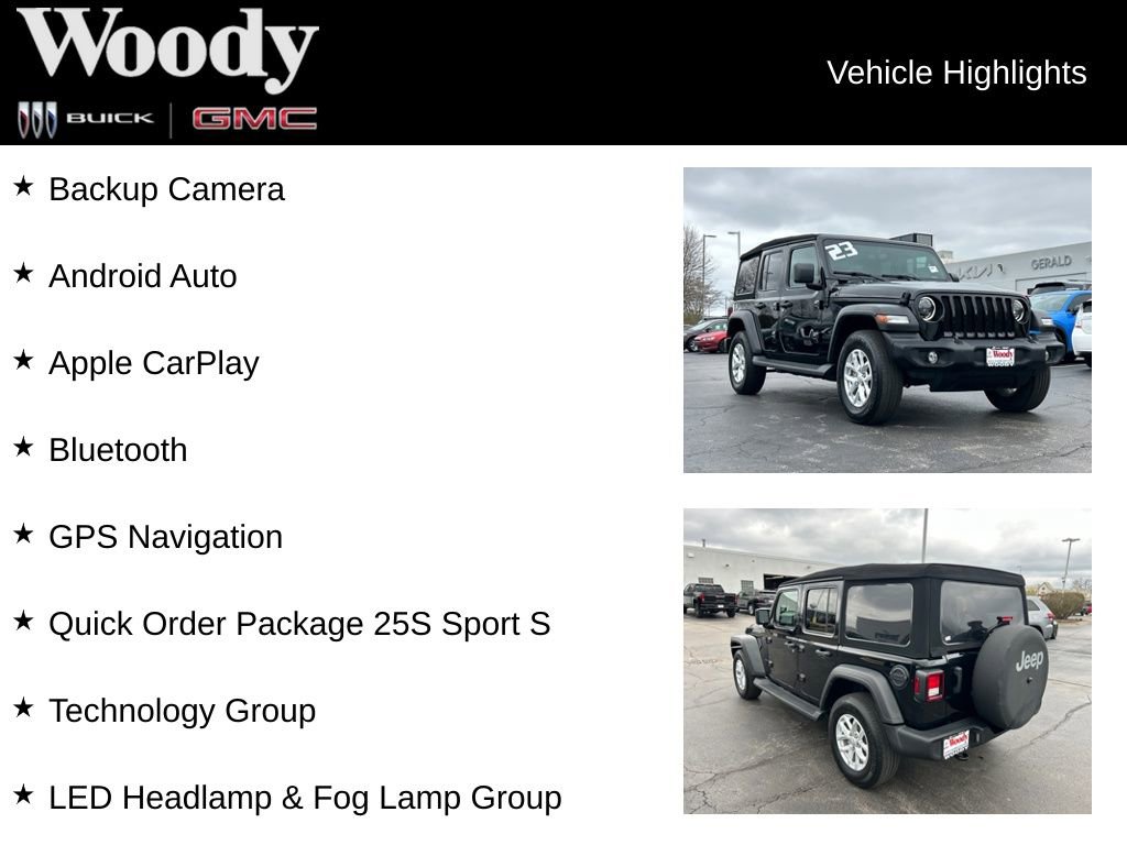 Used 2023 Jeep Wrangler Sport S AWD/4WD image 3