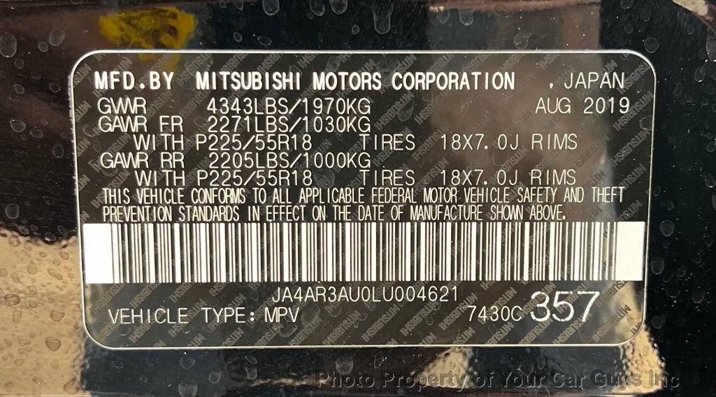 Used 2020 Mitsubishi Outlander Sport ES AWD/4WD image 31