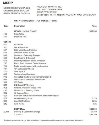 Certified 2026 Mercedes-Benz GLC 300 image 4