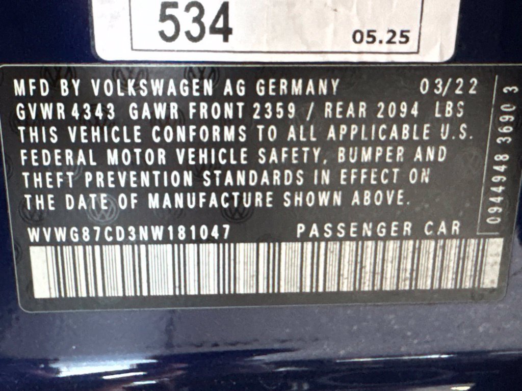 Used 2022 Volkswagen GTI S FWD image 19