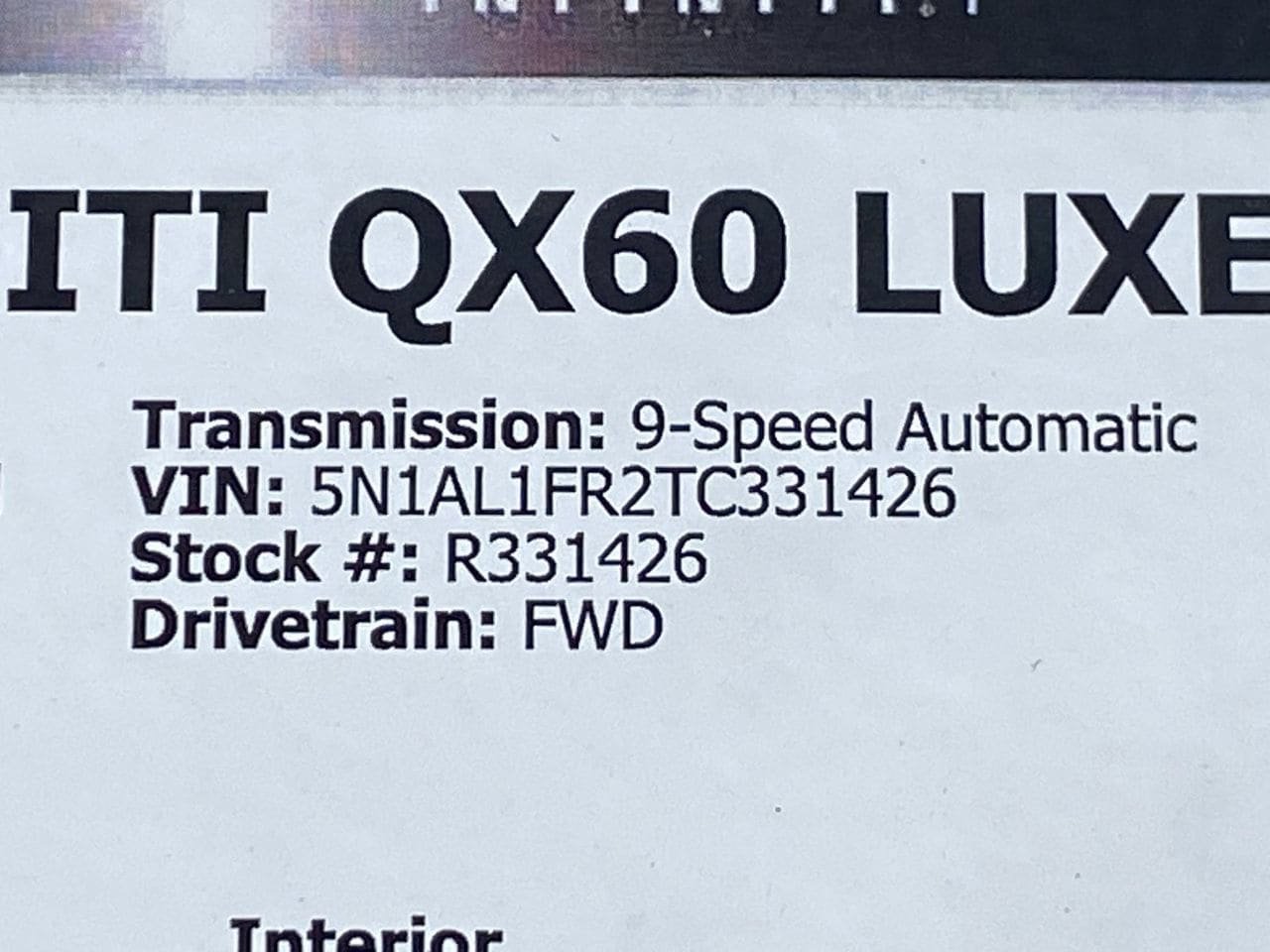 Certified 2026 INFINITI QX60 Luxe w/ Cargo Package FWD image 36