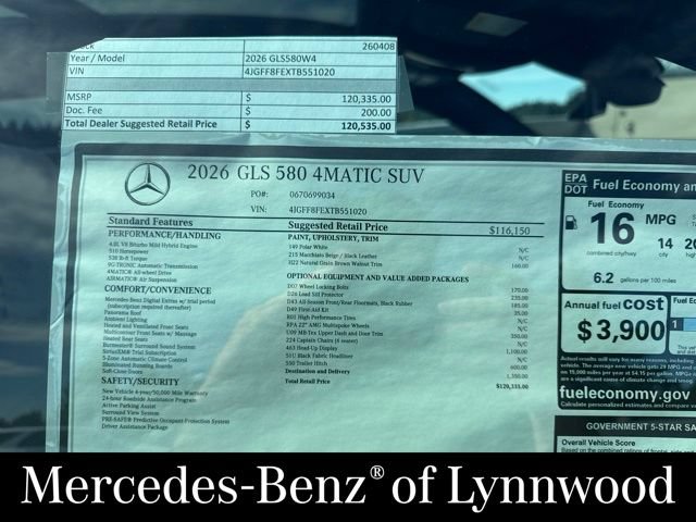 New 2026 Mercedes-Benz GLS 580 4MATIC image 28