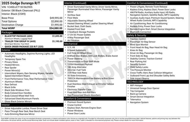 Used 2025 Dodge Durango R/T w/ Blacktop Package AWD/4WD image 30