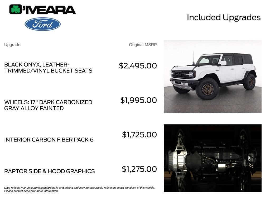 Used 2024 Ford Bronco Raptor w/ Interior Carbon Fiber Pack 6 AWD/4WD image 4