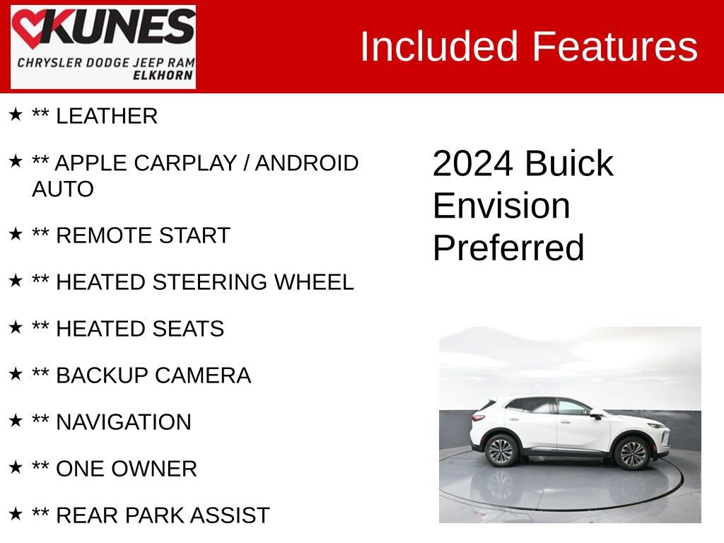 Used 2024 Buick Envision Preferred image 2